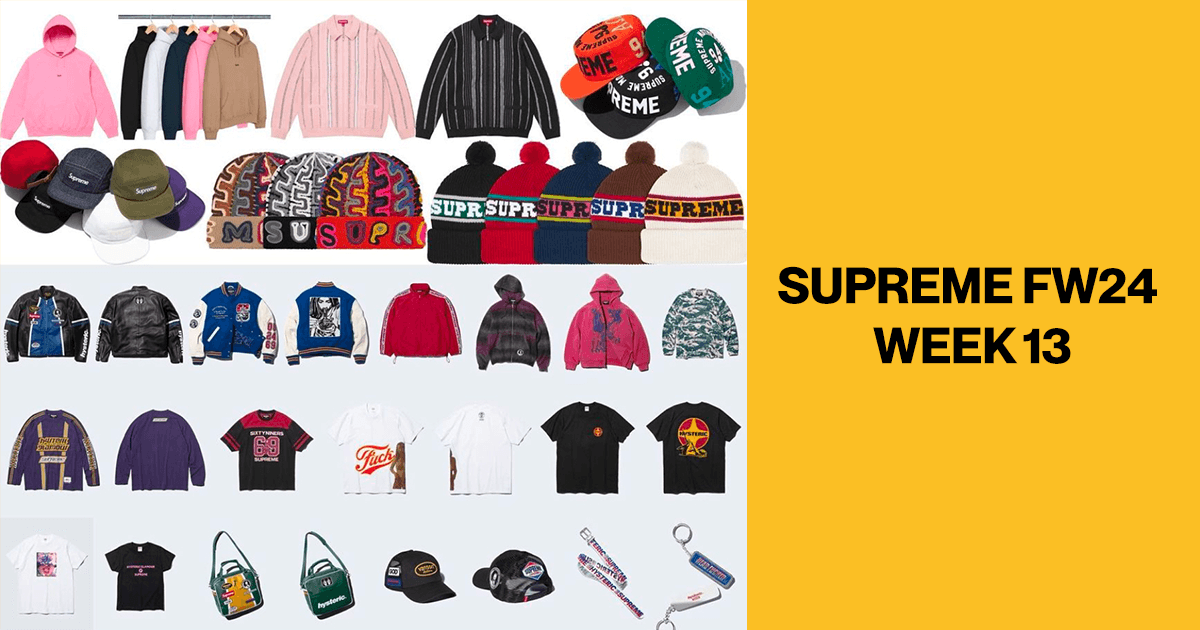 Supreme FW24 Week 13 Droplist