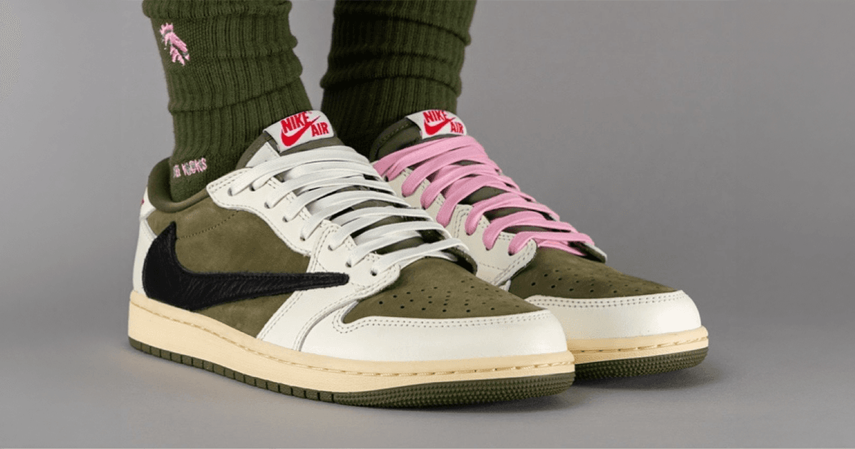 Travis Scott Jordan 1 Low “Medium Olive”