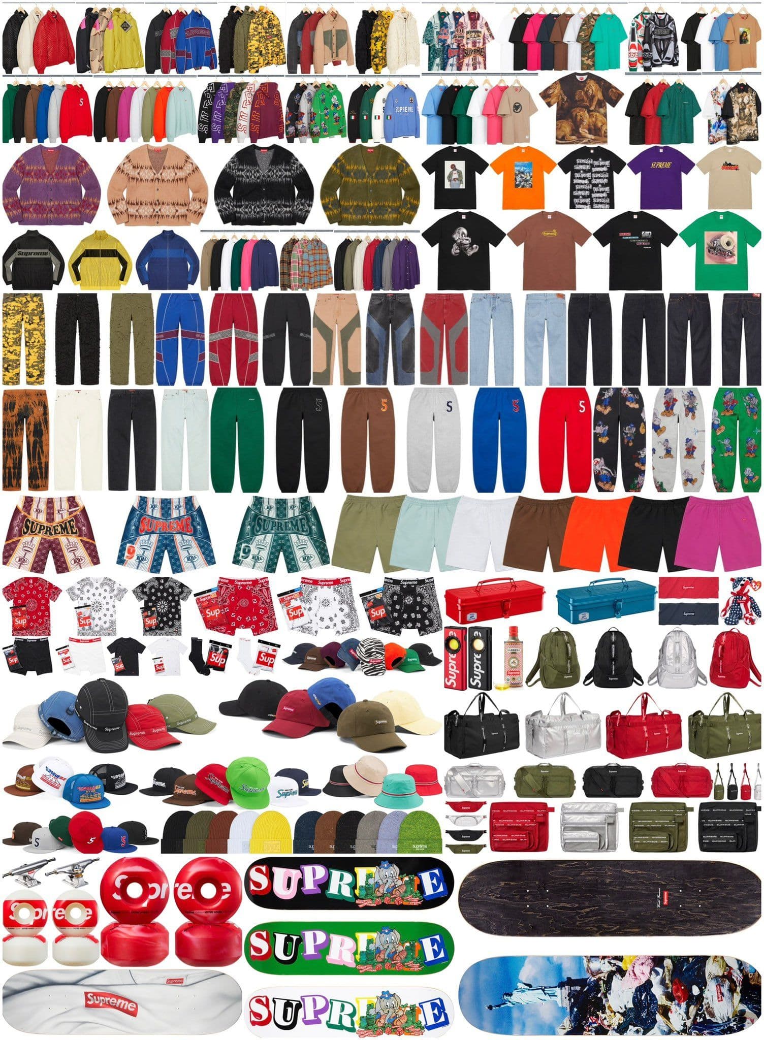 Supreme FW22 Week 1 Keywords