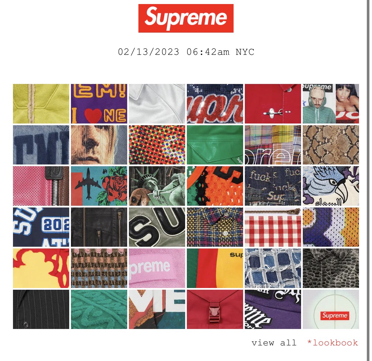 Supreme Spring/Summer 2023 Lookbook + Preview