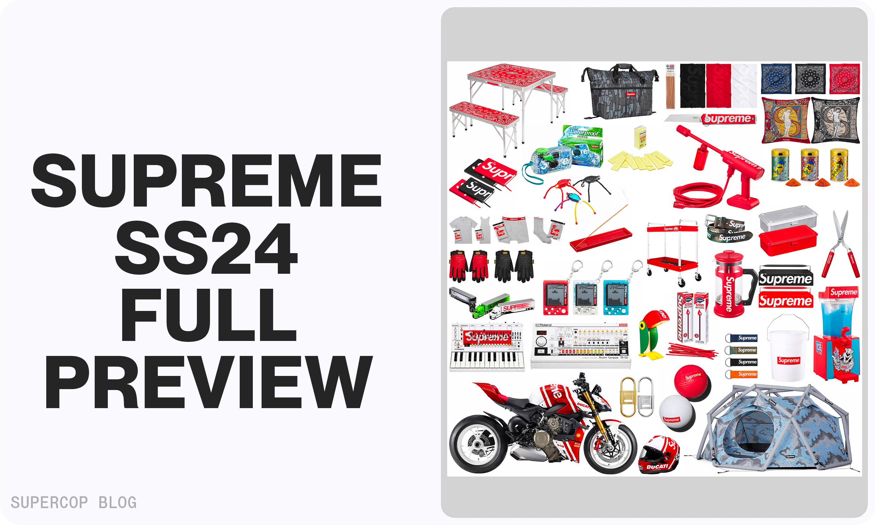 Supreme SS24 Full Preview